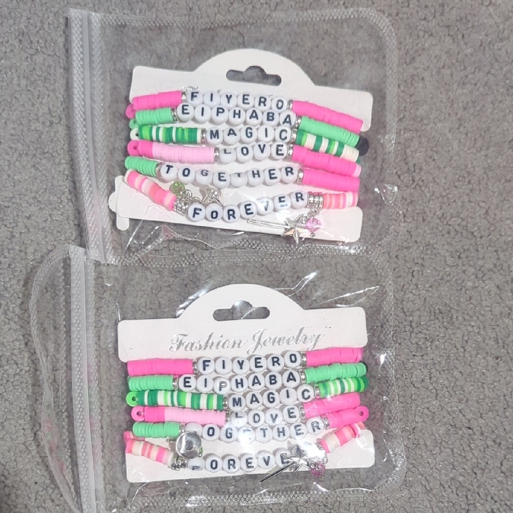 Colorful Kids Beaded Bracelet Set